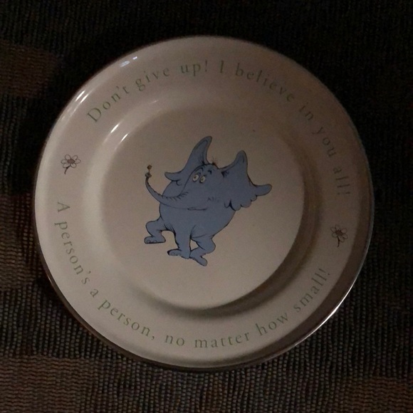 Other - Horton Hears A Who Dr Seuss Metal Plate & Bowl